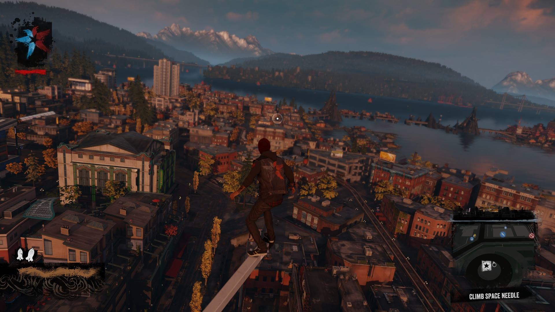 La vista che si gode dalla cima dello Space Needle è decisamente notevole.