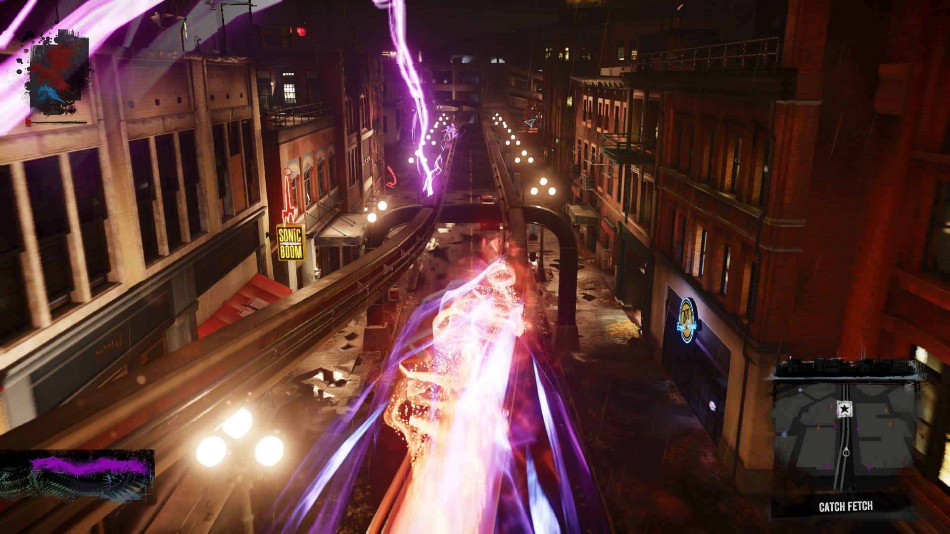 Grazie al potere del neon è possibile spostarsi a grande velocità su qualsiasi tipo di superficie.