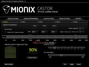 sensor performance