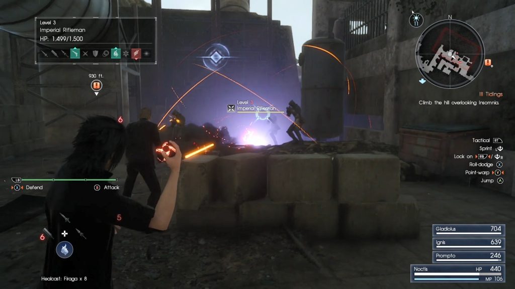 final fantasy xv screen magia