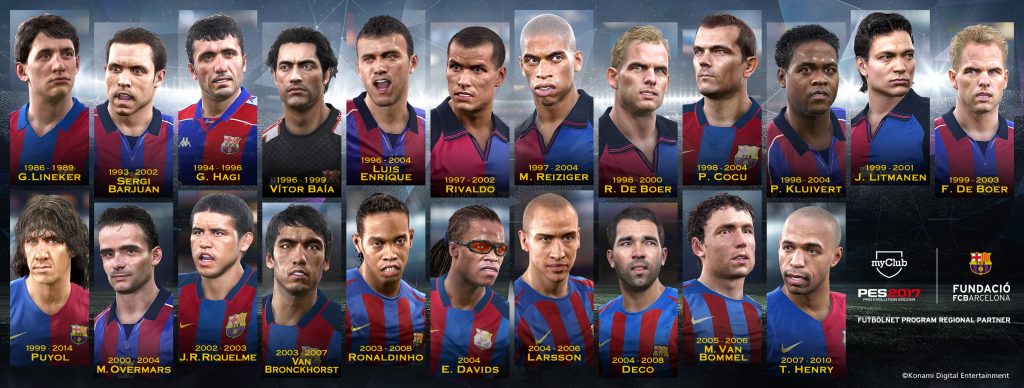 PES2017 pes 2017 pro evolution soccer leggende barcellona legends