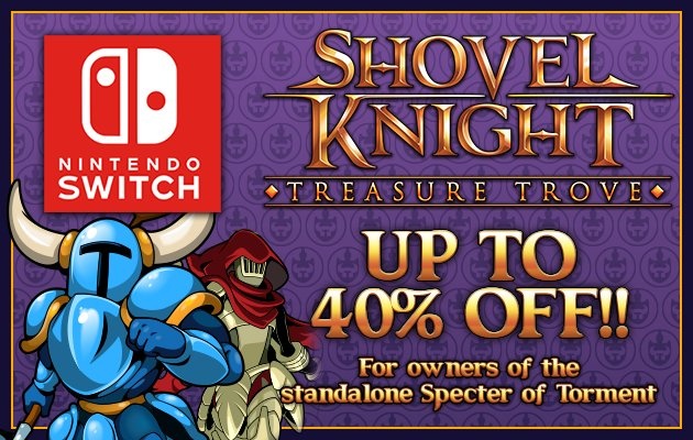 Shovel Knight trasure Trove offer Nintendo eshop Switch