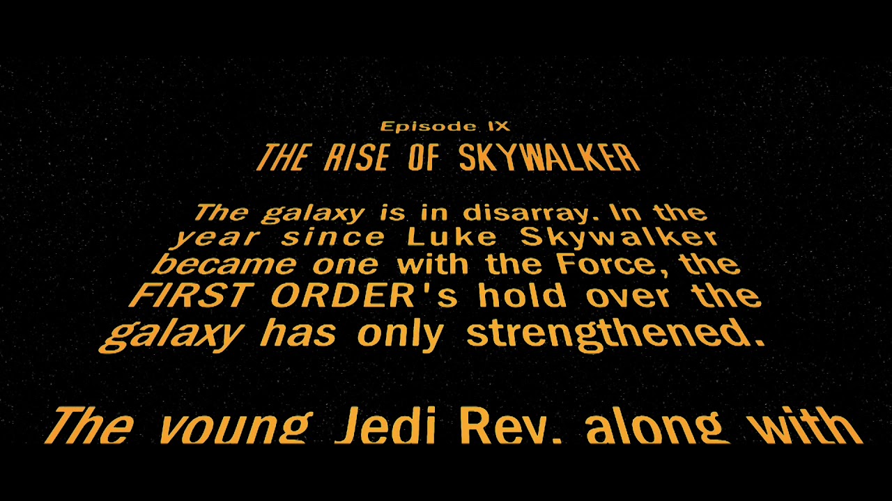 Star Wars IX L'ascesa di Skywalker