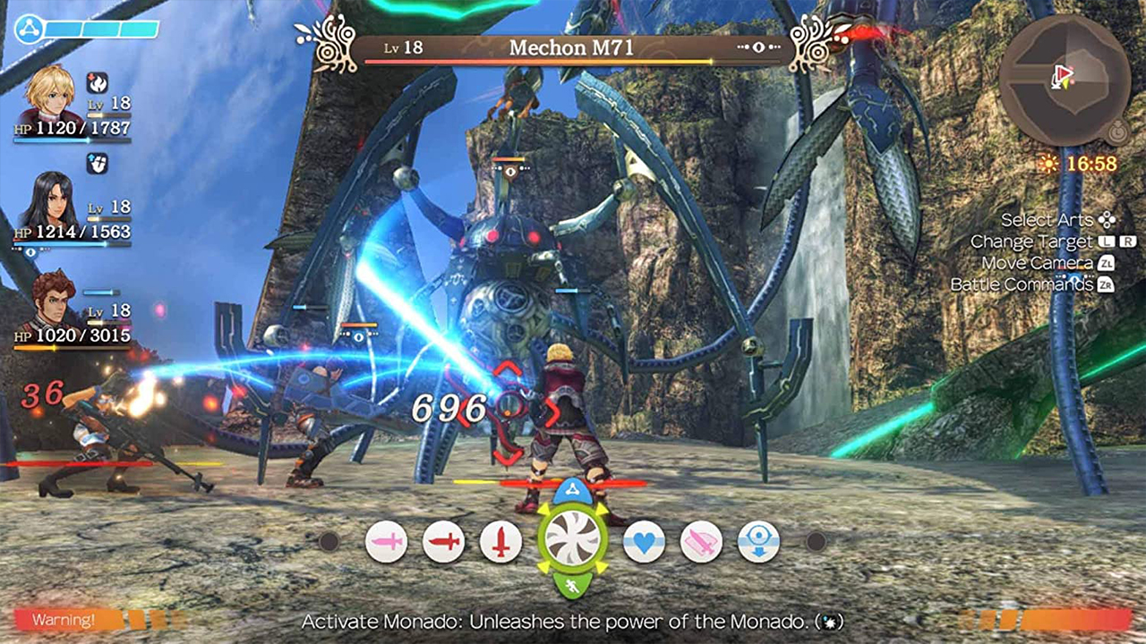 Xenoblade combat