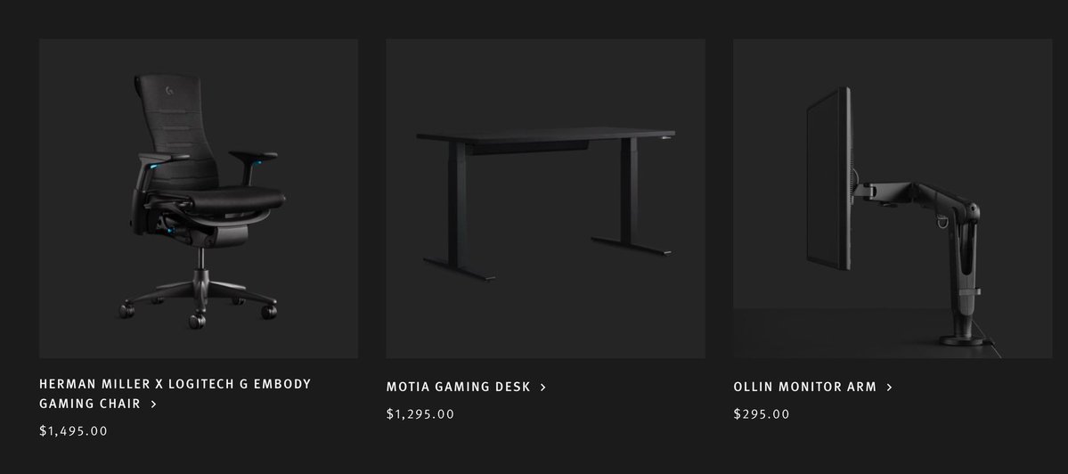 Logitech G e Herman Miller nuovi accessori da Gaming