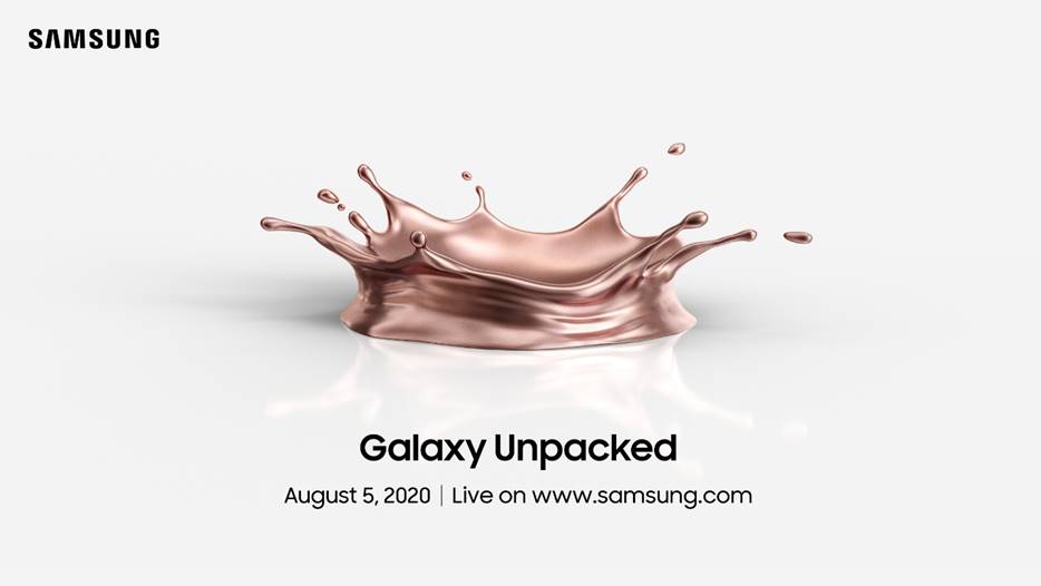 Il Galaxy Note 20 sarà rivelato il 5 Agosto 