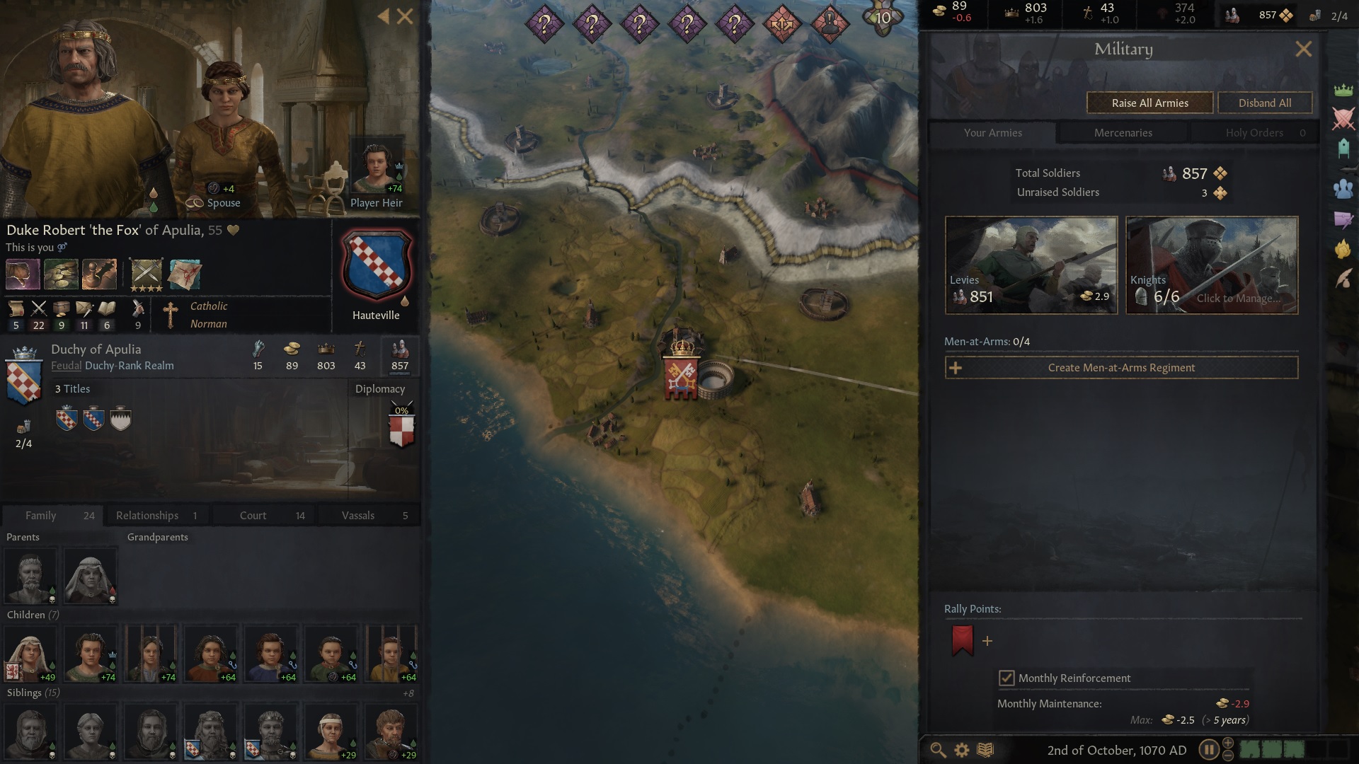 Crusader Kings 3 Gestione