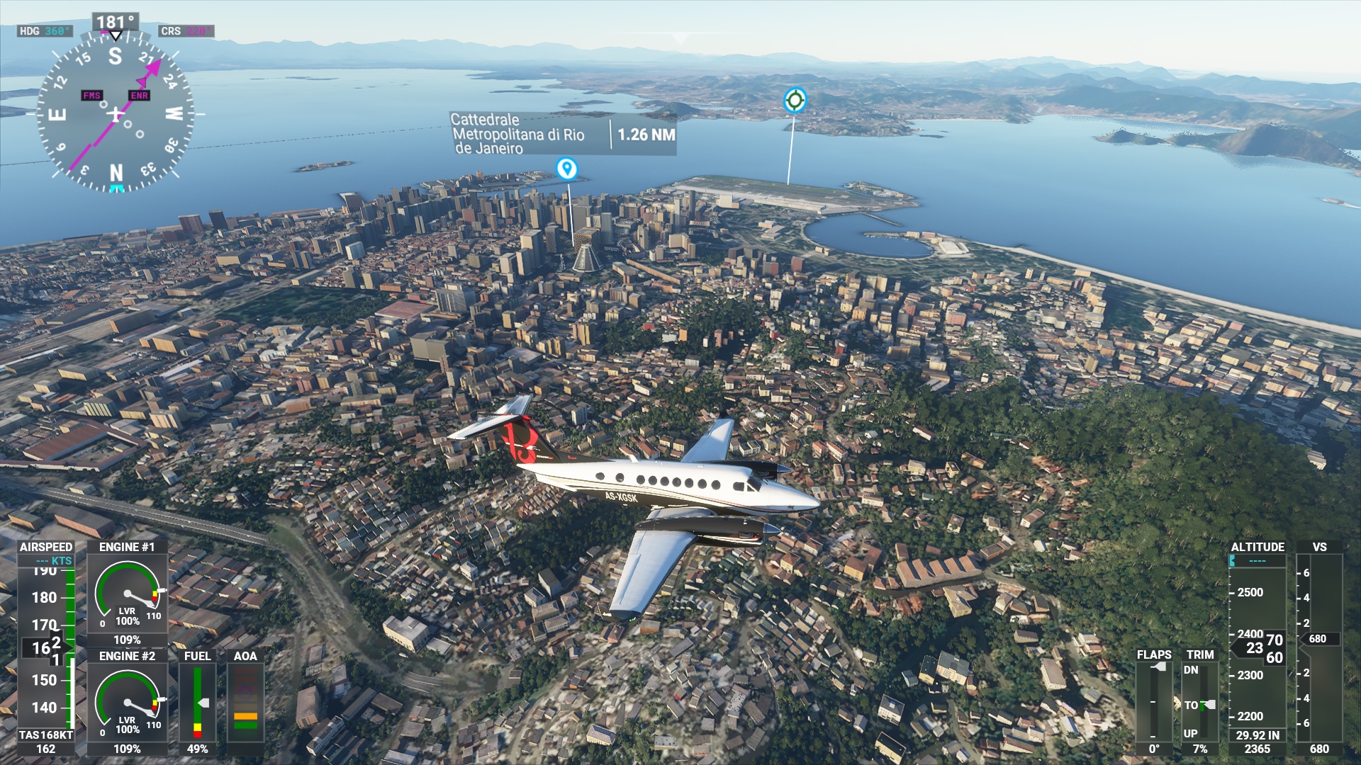 flight simulator 2020 Rio de Janeiro