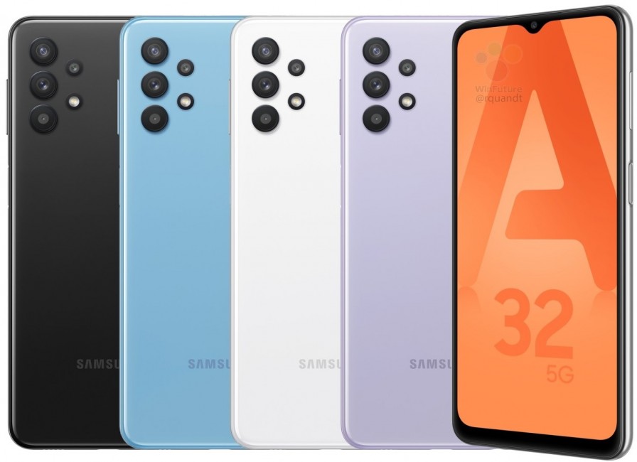Sono apparsi oggi su WinFuture dei nuovissimi render del Galaxy A32 5G di Samsung, rivelando ulteriori dettagli riguardo il dispositivo.