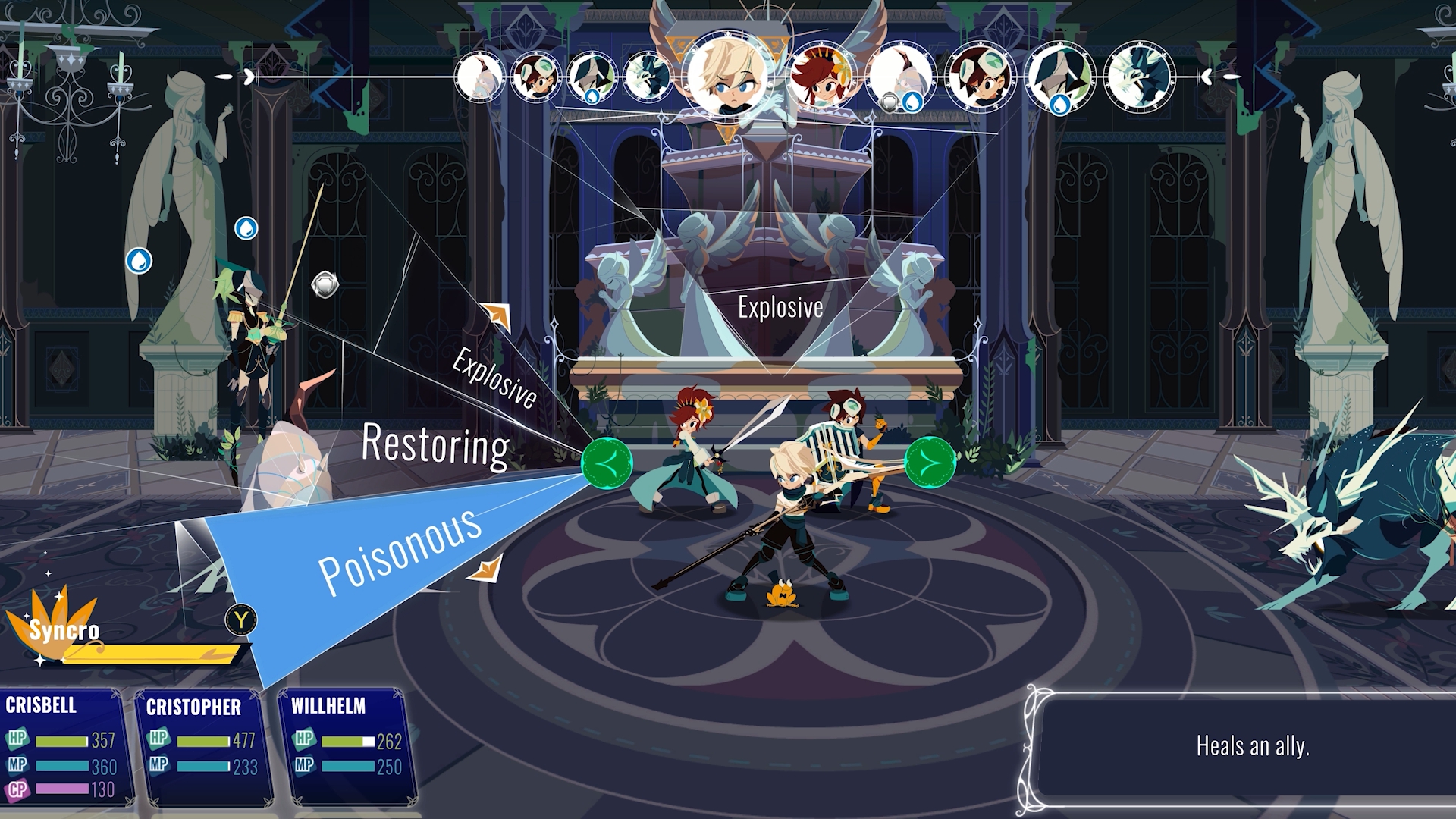 Cris Tales combat