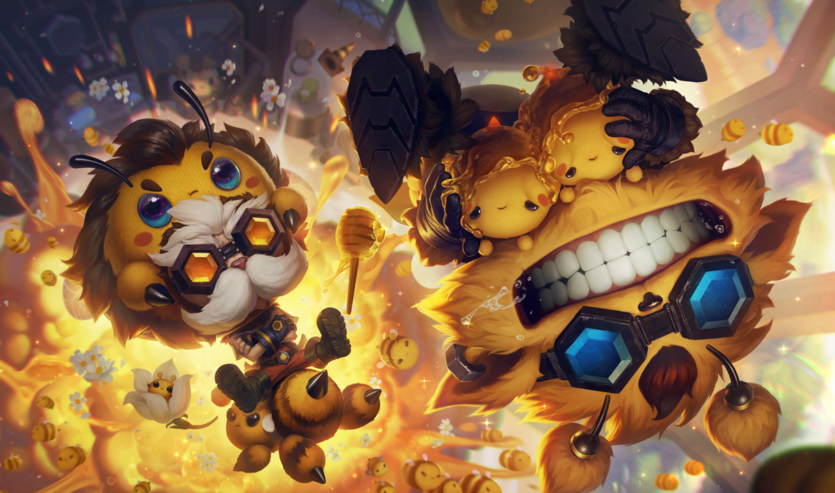 League Of Legends Heimerdinger e Ziggs ape
