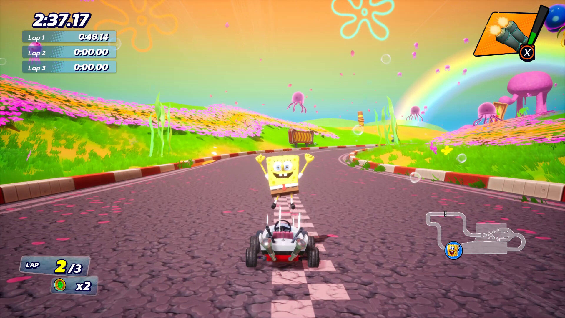 Nickelodeon Kart Racers 3 Slime Speedway Spongebob