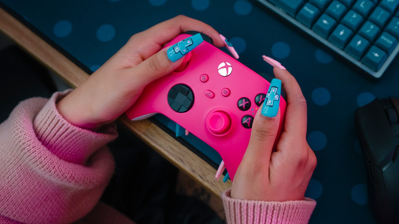 Xbox controller wireless deep pink