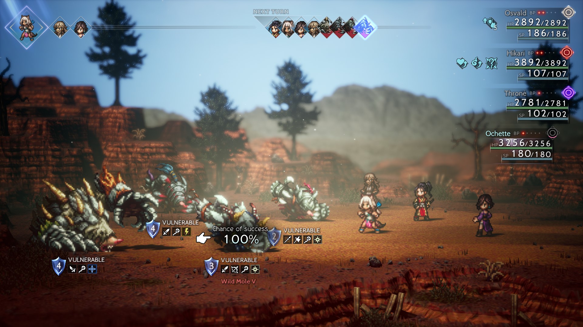 Octopath Traveler 2 combat