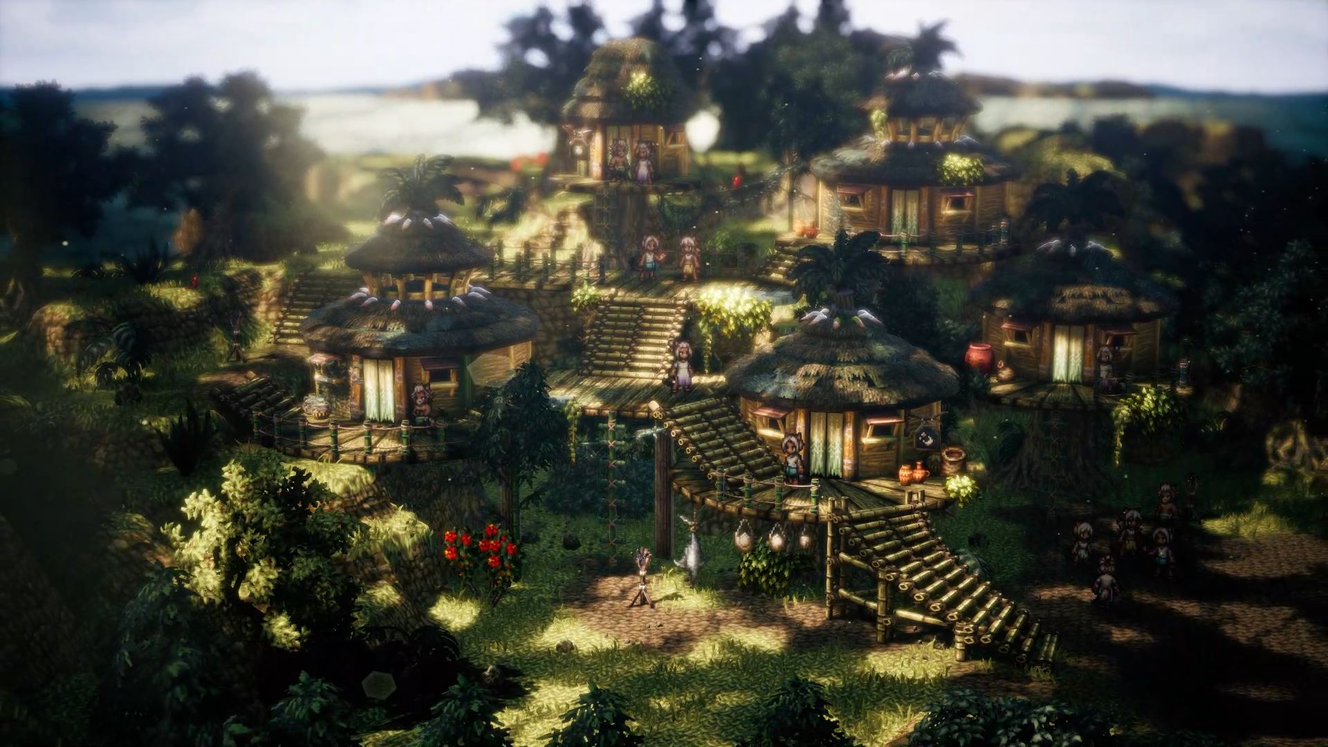 Octopath Traveler 2 village