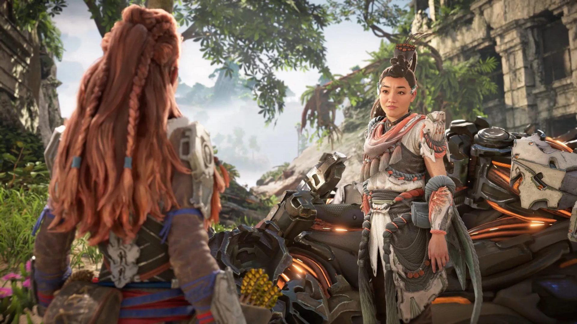 Horizon Forbidden West Burning Shores aloy seyka