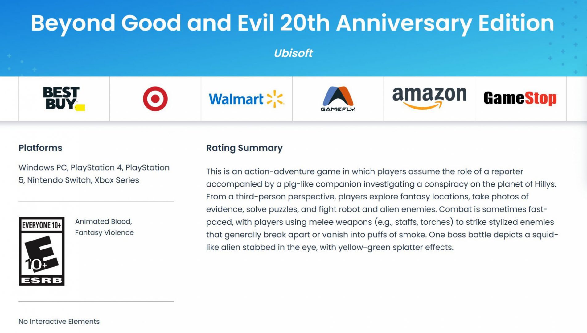 Beyond Good and Evil 20th Anniversary Edition